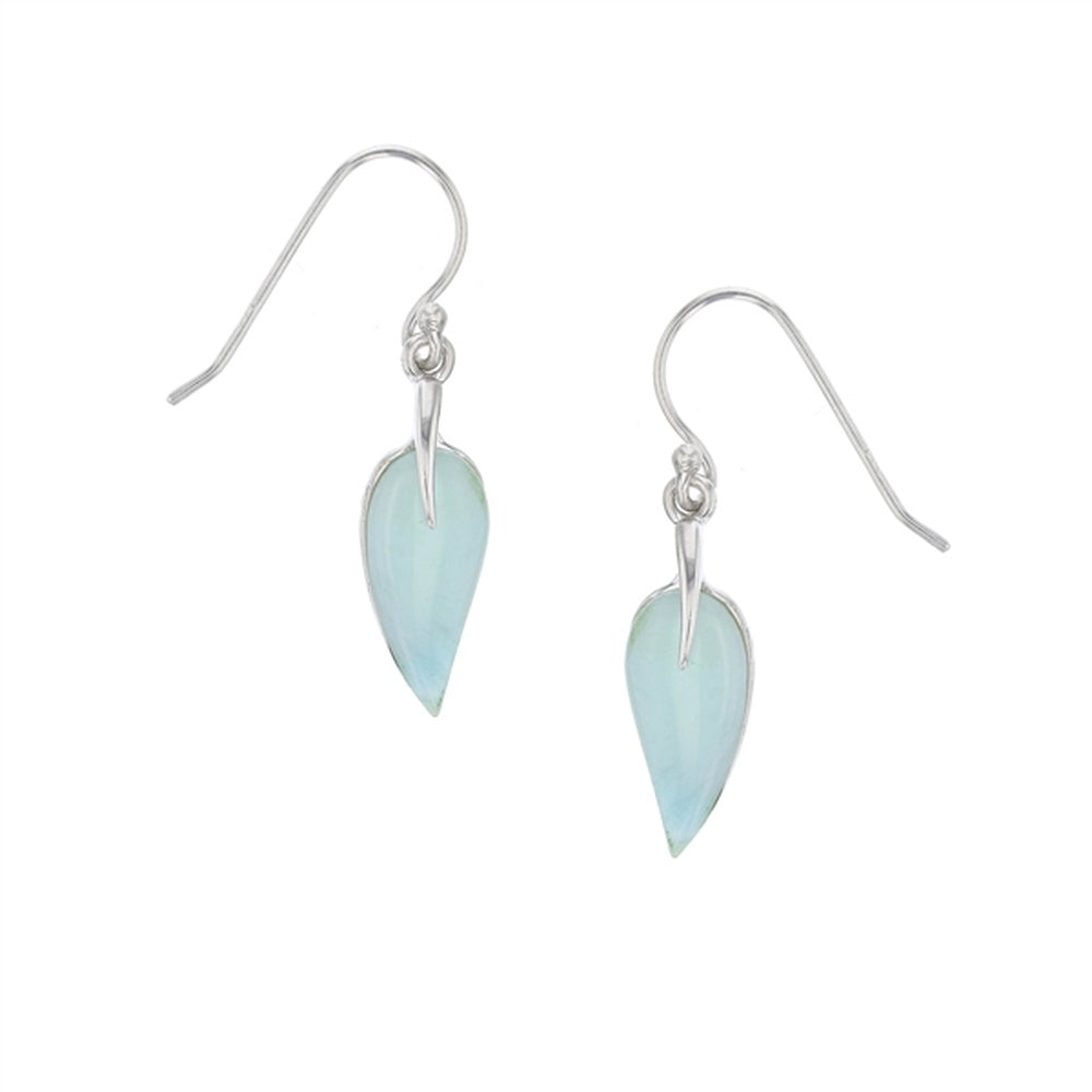 925 Sterling Silver Larimar 3 Circle Bubbles Earrings French Wire 5.33 gm