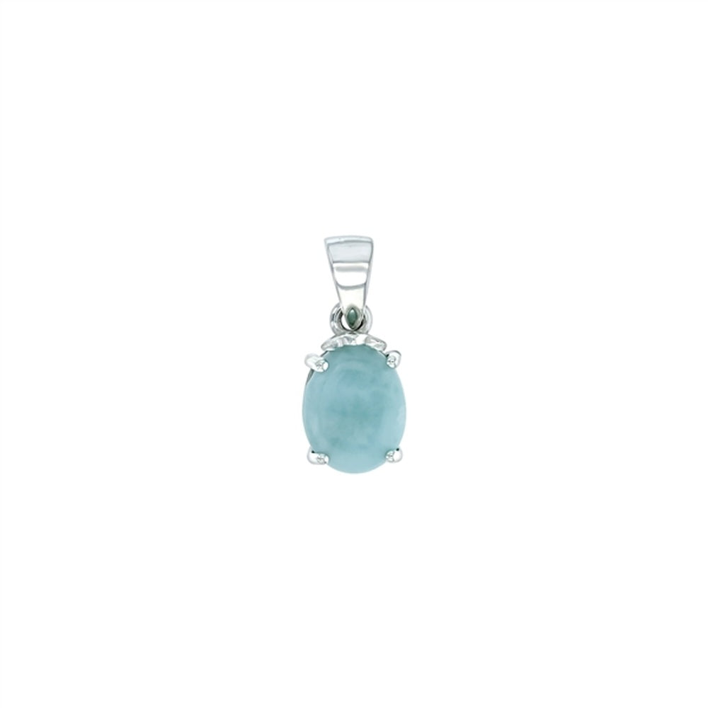 925 Sterling Silver Larimar Turtle Pendant 2.21 gm
