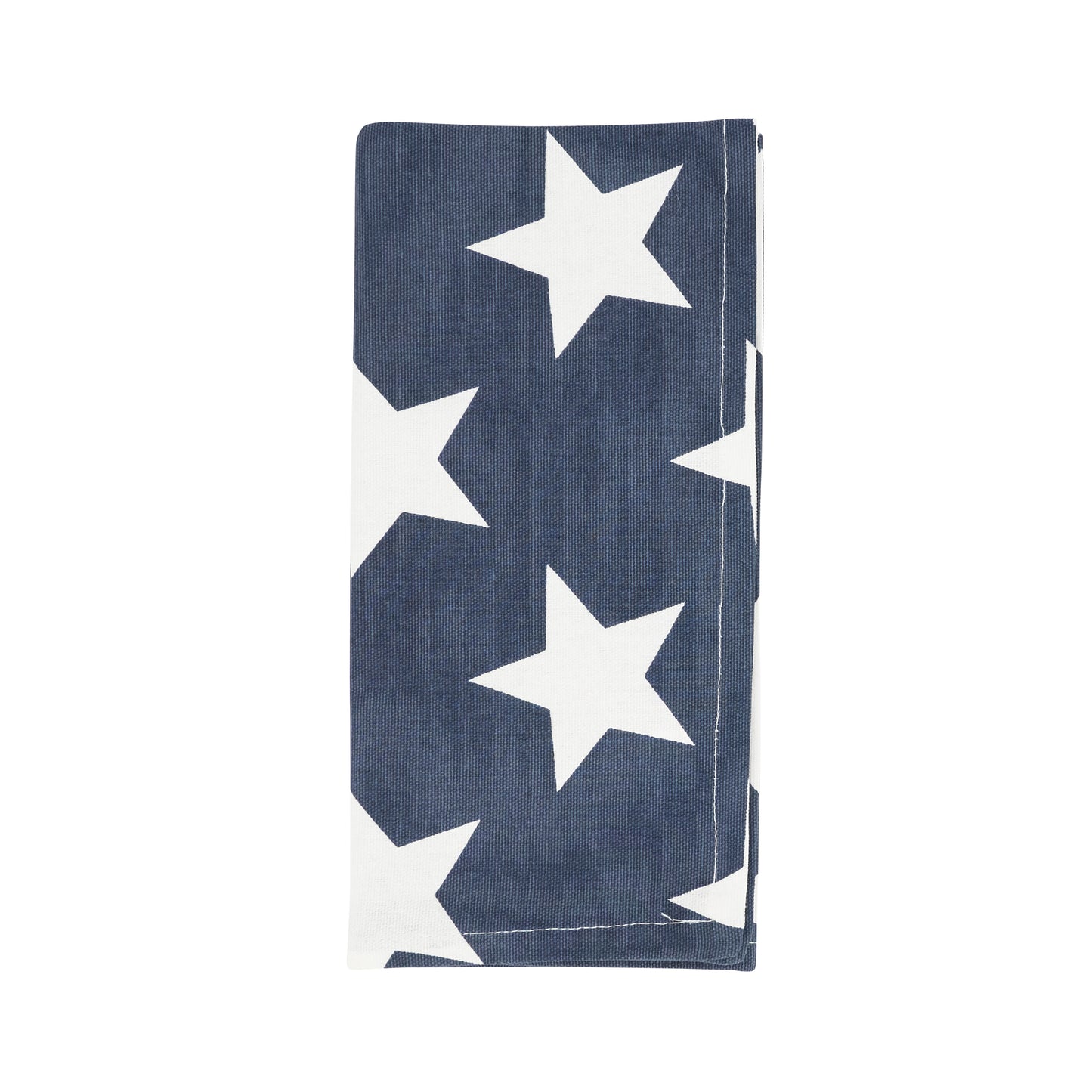 Navy Blue Star Design Napkins 100% cotton, 20 Inch Square (4 pcs.)