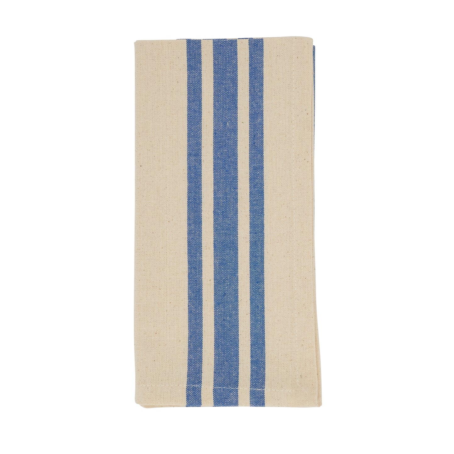 French Blue Striped Design Napkins 100% cotton, 20 Inch Square (4 pcs.)
