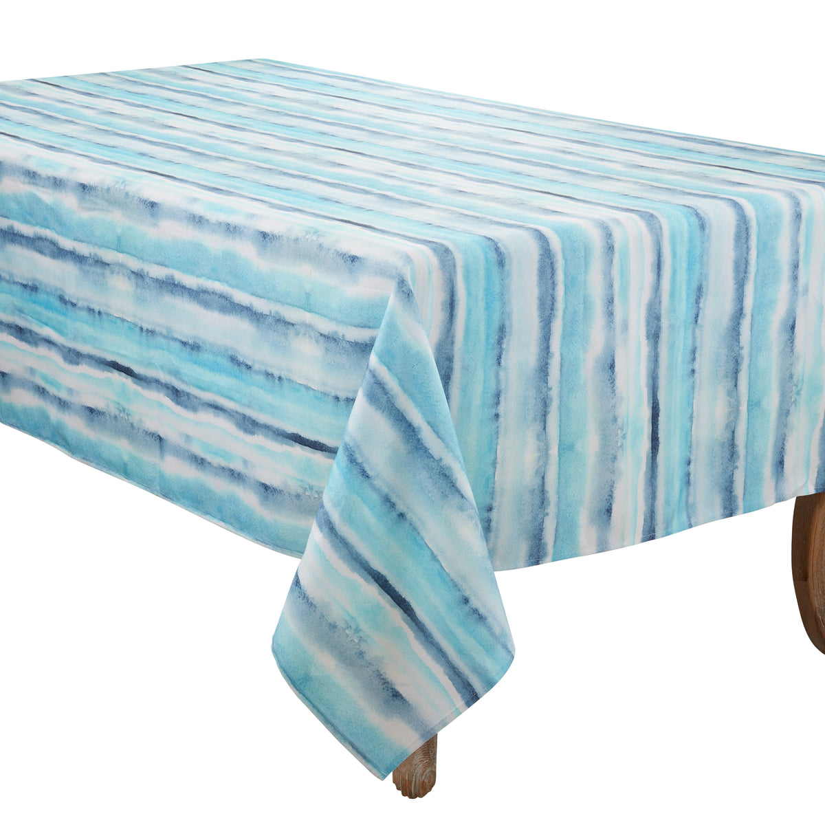 Blue Watercolor Tablecloth 100% polyester