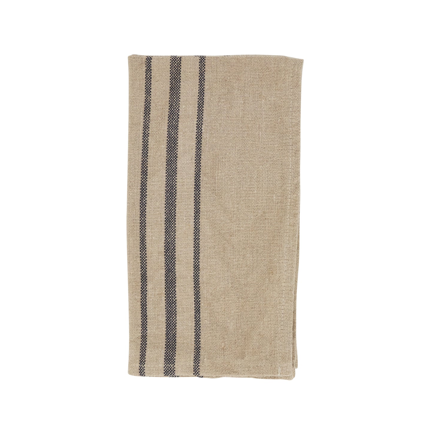 Natural Striped Linen Napkins 100% linen, 20 Inch Square (4 pcs.)