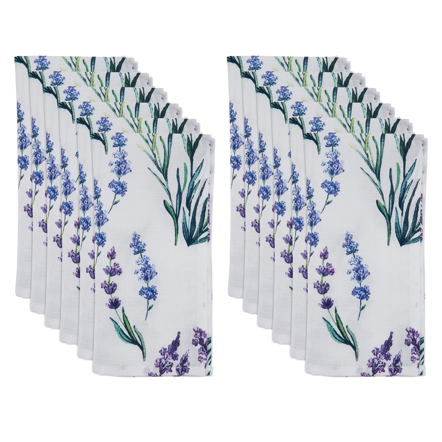 Lavender Lavender Napkins 100% polyester, 20 Inch Square (12 pcs.)
