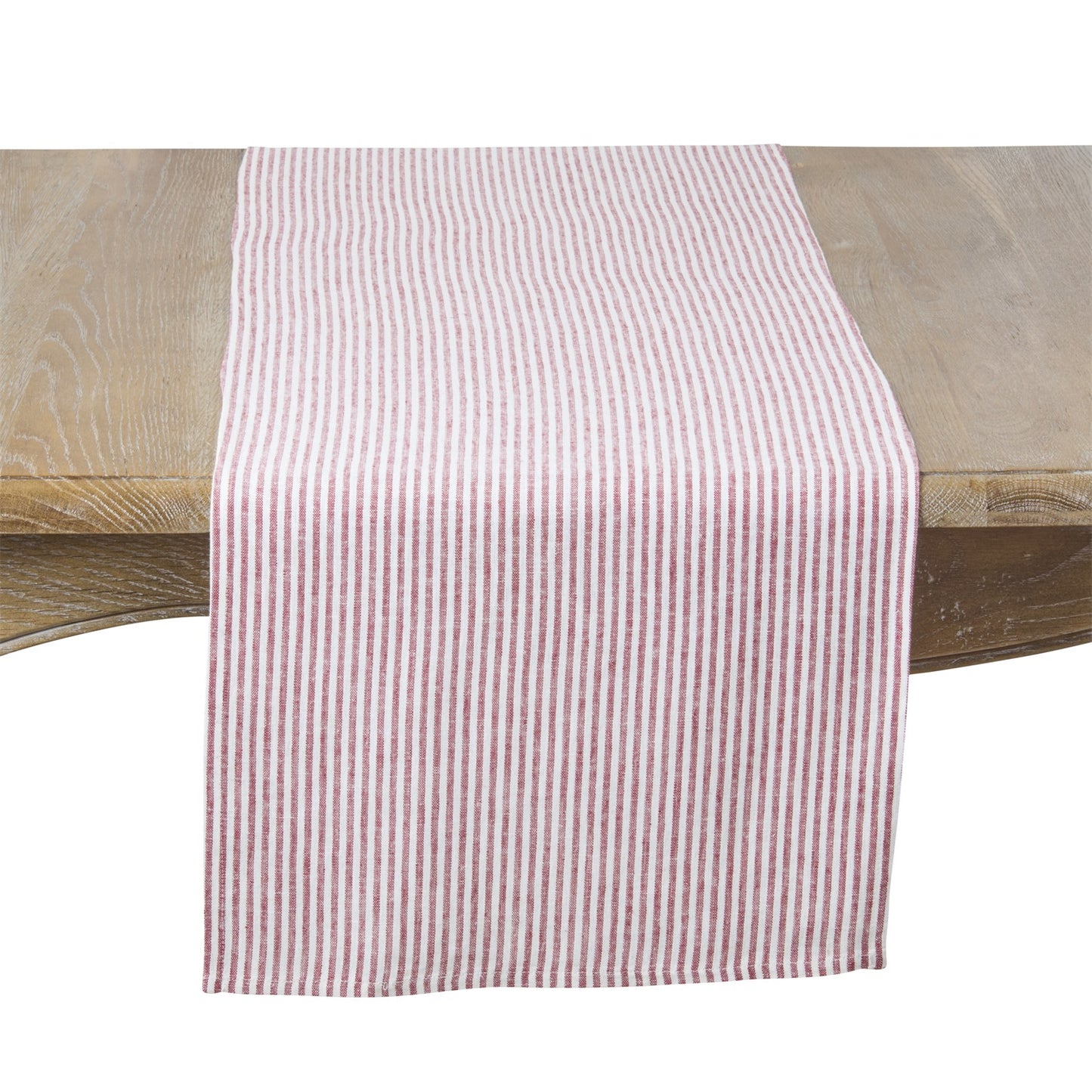 Everyday / All Season Red Striped Design Table Runner, 70% viscose - 30% linen