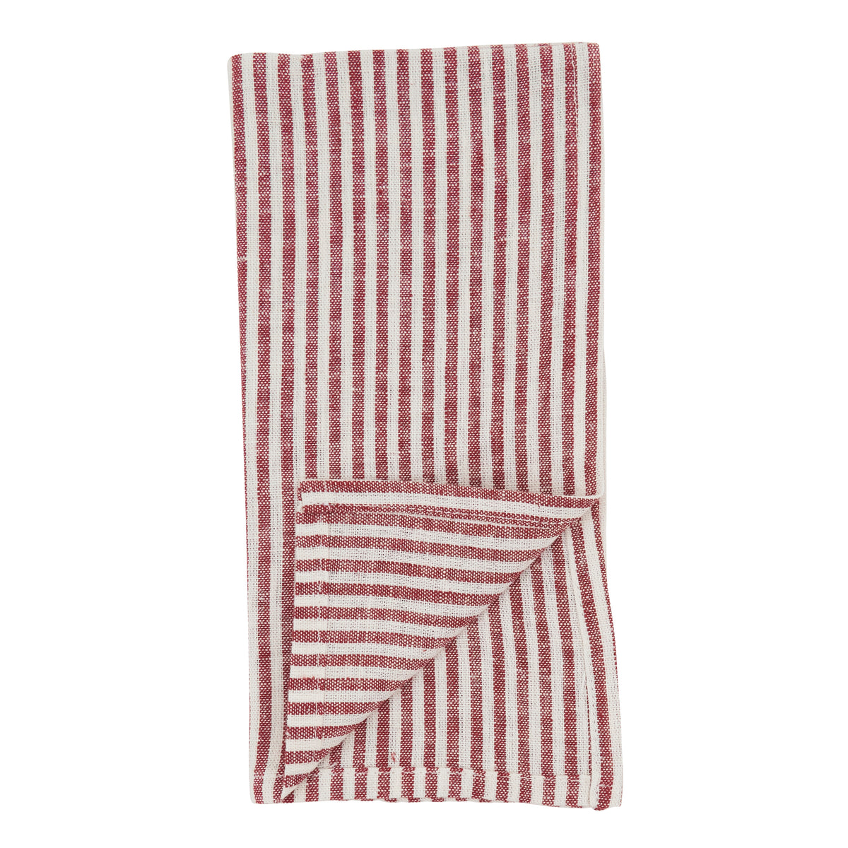 Red Striped Design Napkins 70% viscose - 30% linen, 20 Inch Square (4 pcs.)