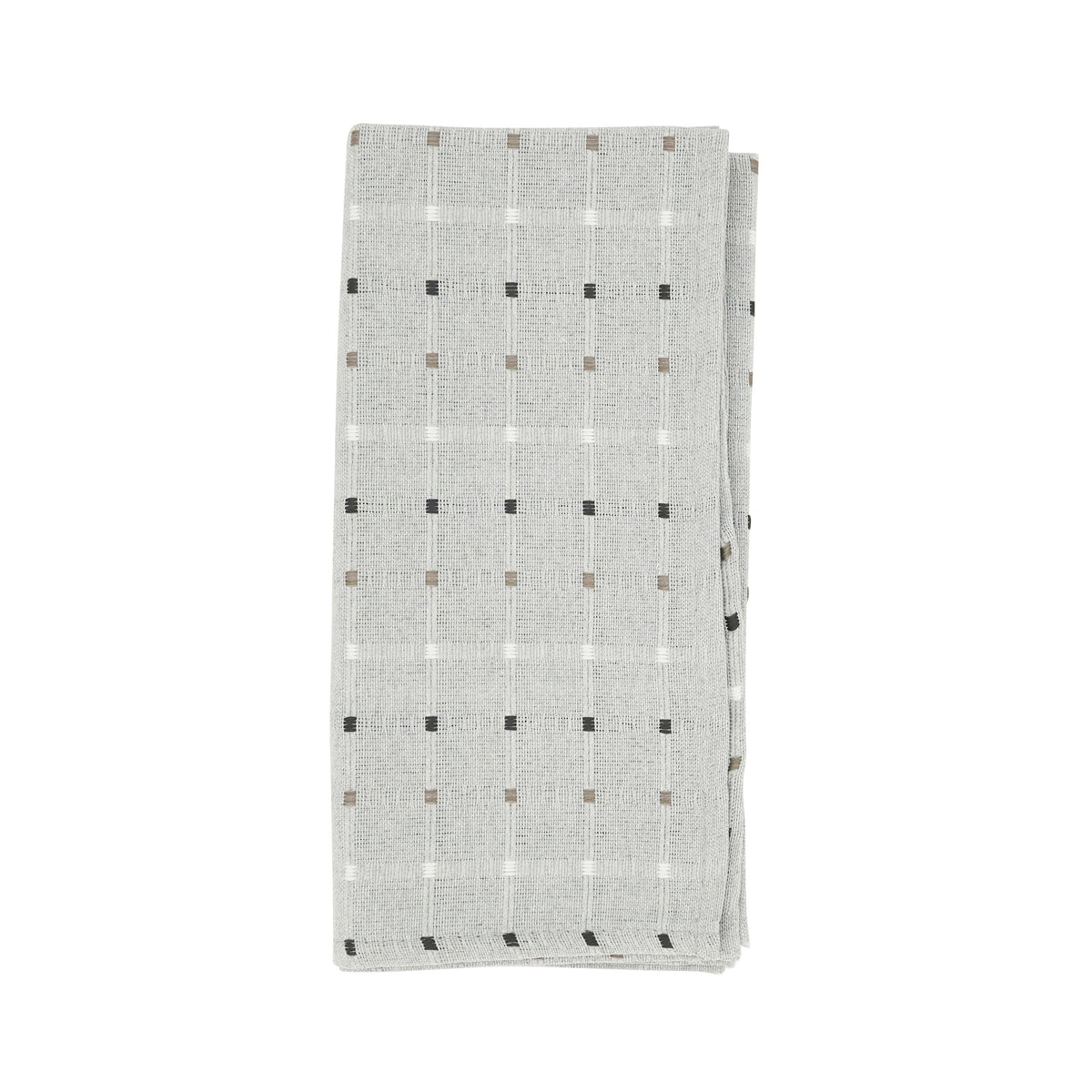 Grey Stitched Line Napkins 56% cotton - 44% polyester, 20 Inch Square (4 pcs.)