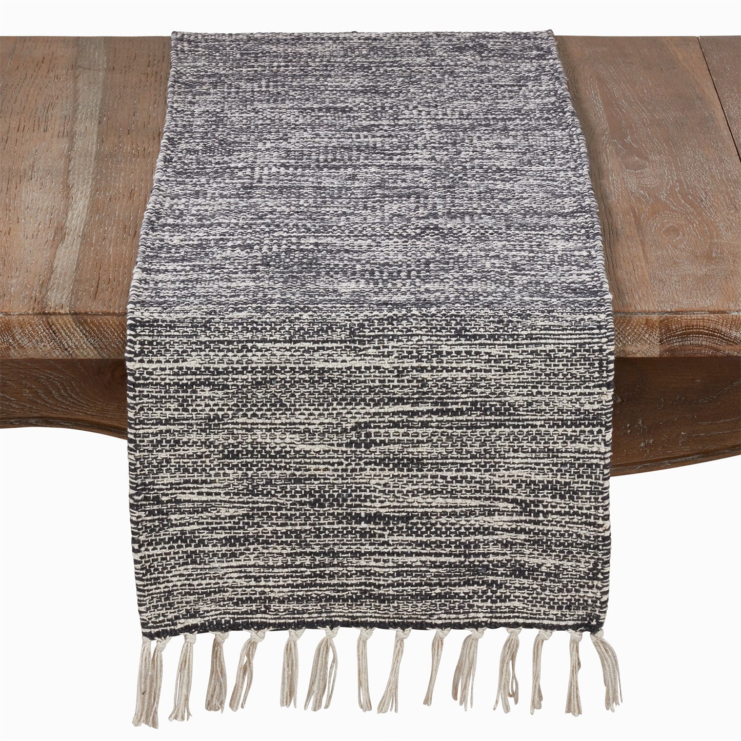 Everyday / All Season Black Rug Table Runner, 100% cotton
