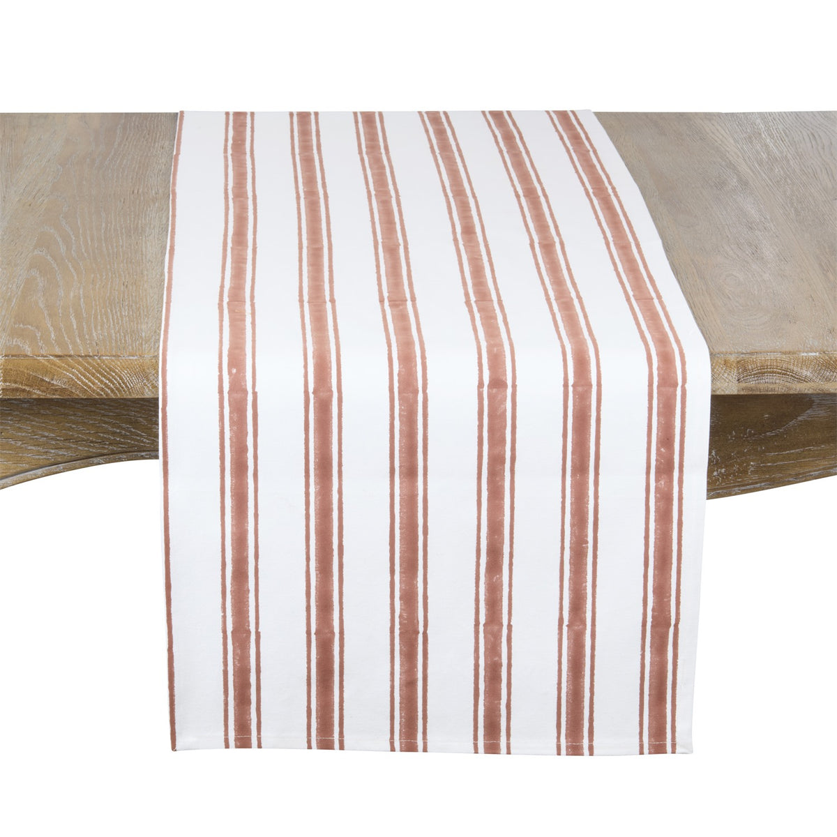 Everyday / All Season Rust Hand Block Print Table Runner, 100% cotton