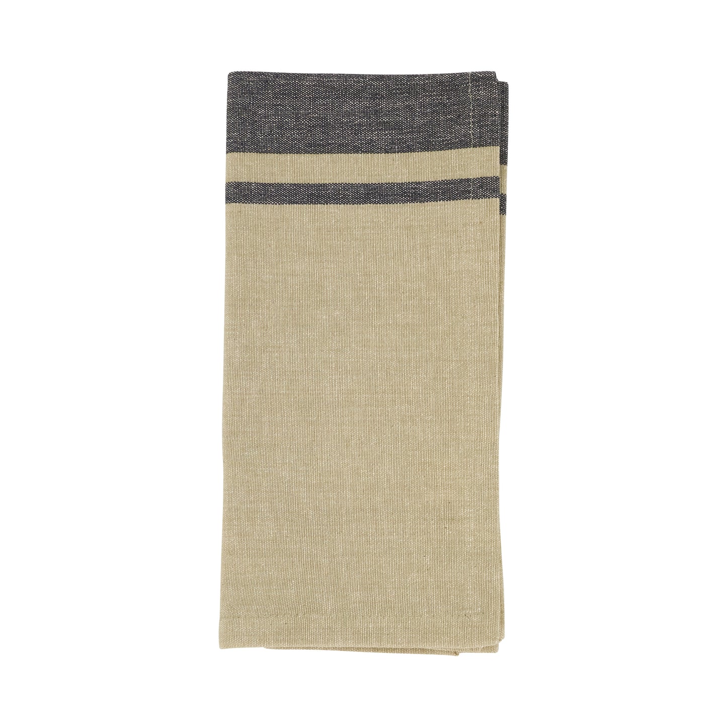 Natural Banded Design Napkins 100% cotton, 20 Inch Square (4 pcs.)