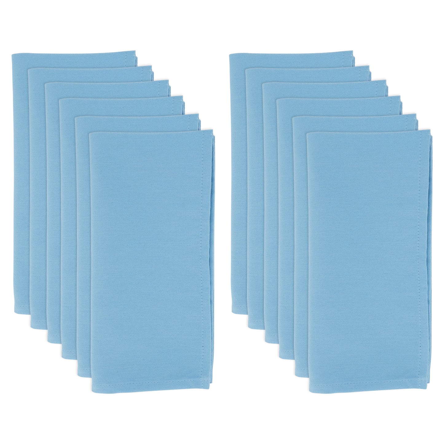 Aqua Everyday Design Napkins 100% polyester, 20 Inch Square (12 pcs.)