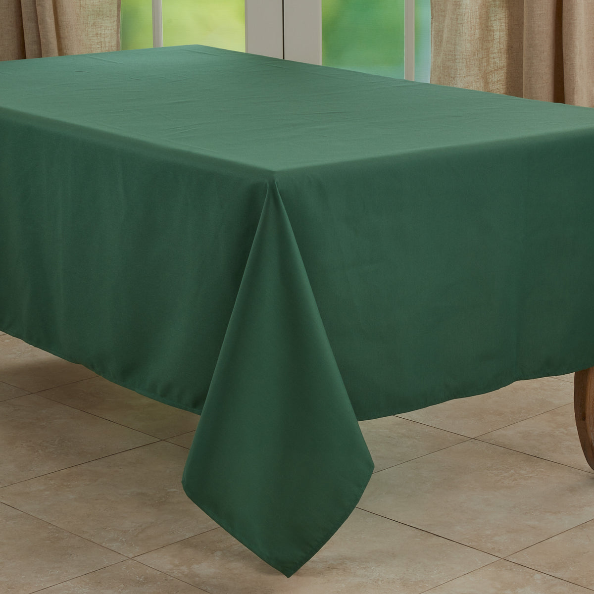 Jasper Green Everyday Design Tablecloth 100% polyester