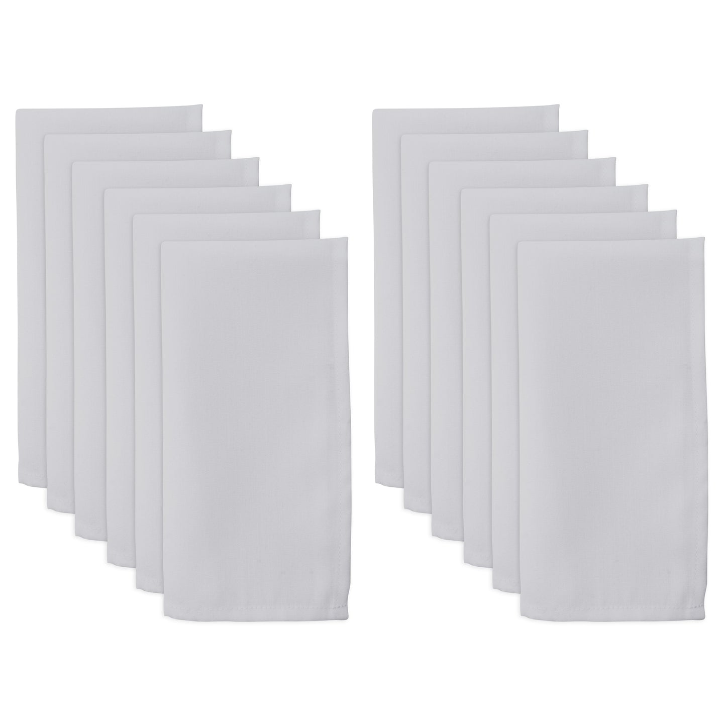 White Everyday Design Napkins 100% polyester, 20 Inch Square (12 pcs.)