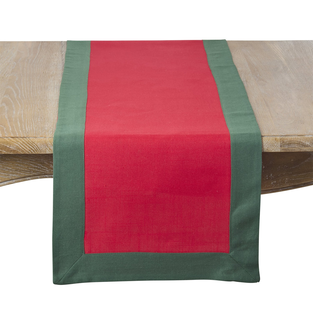 Everyday / All Season Red Two Tone Table Runner, 100% polyester
