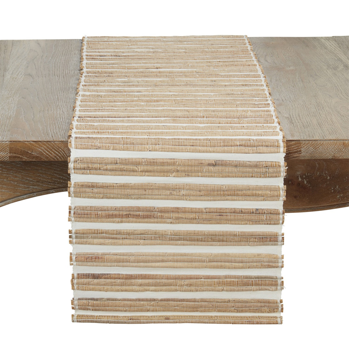 Everyday / All Season Natural Beige Water Hyacinth Table Runner, 100% water hyacinth