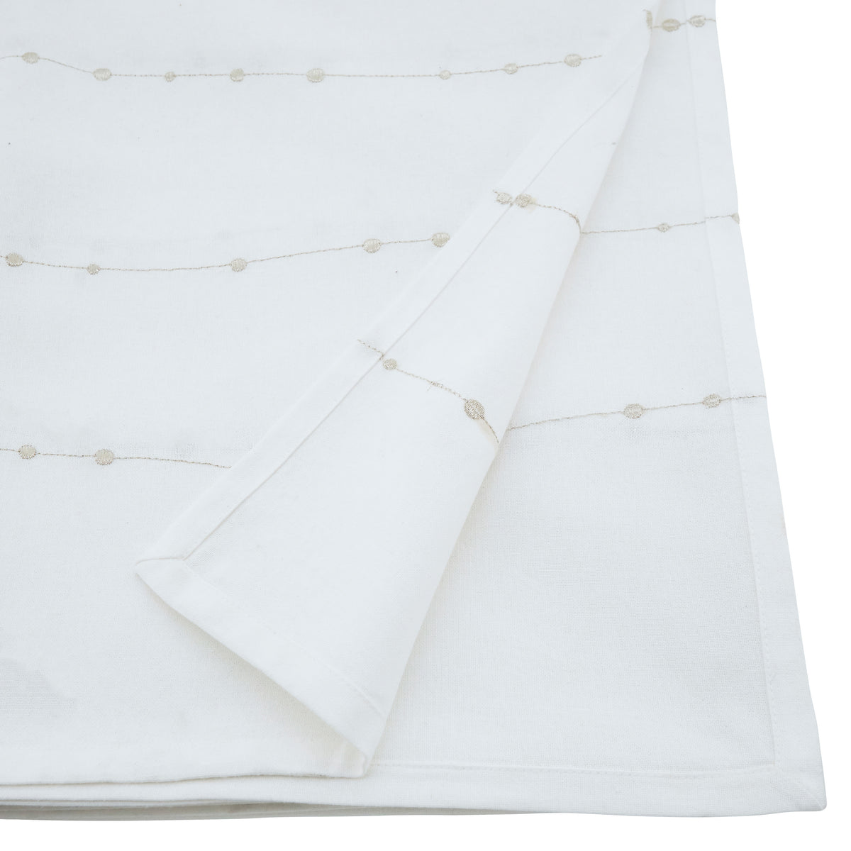Silver Embroidered Design Tablecloth 100% cotton