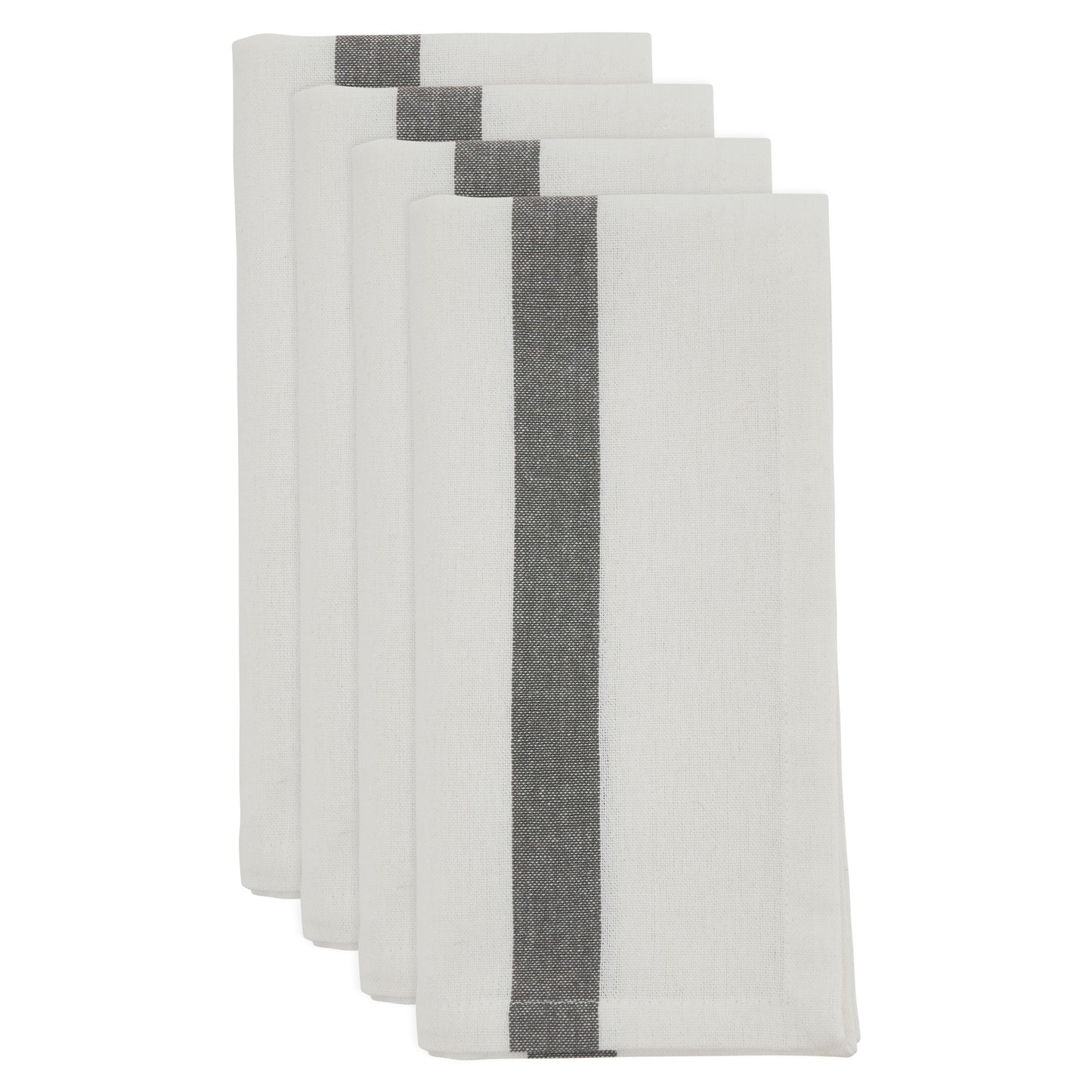 White Banded Napkins 100% cotton, 20 Inch Square (4 pcs.)