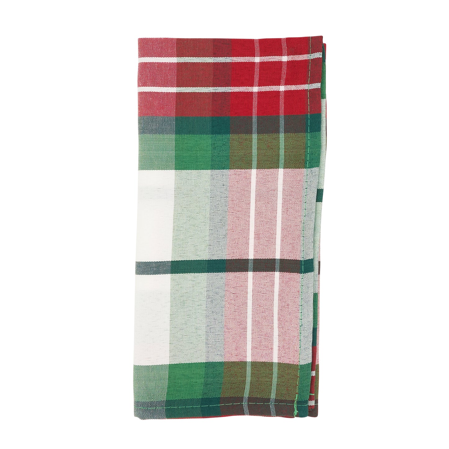 Multi Plaid Design Holiday Napkins 100% Polyester, 20 Inch Square (4 pcs.)