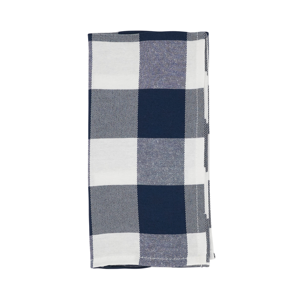 Navy Blue Buffalo Plaid Napkins 56% cotton - 44% polyester, 20 Inch Square (4 pcs.)