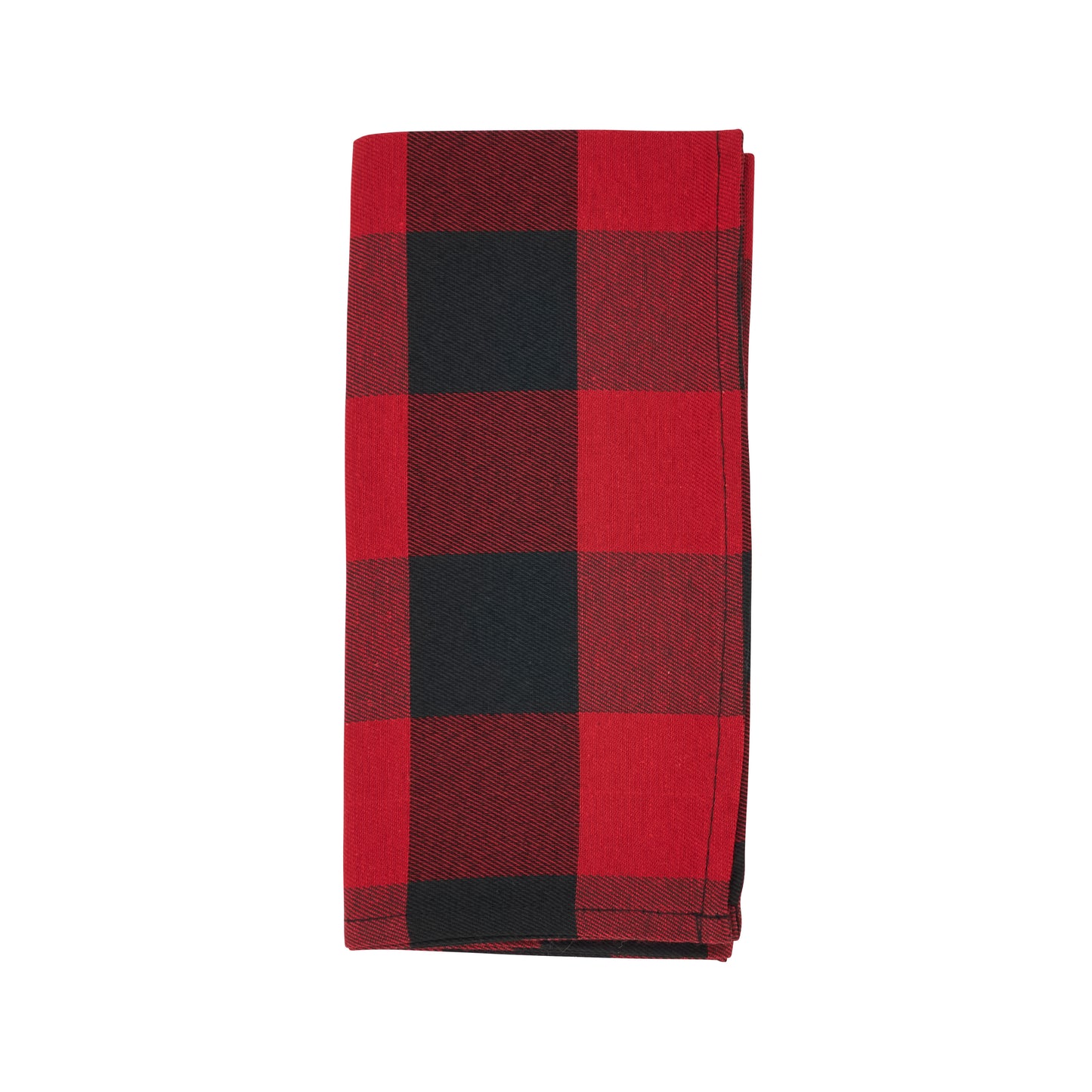 Red Buffalo Plaid Napkins 56% cotton - 44% polyester, 20 Inch Square (4 pcs.)