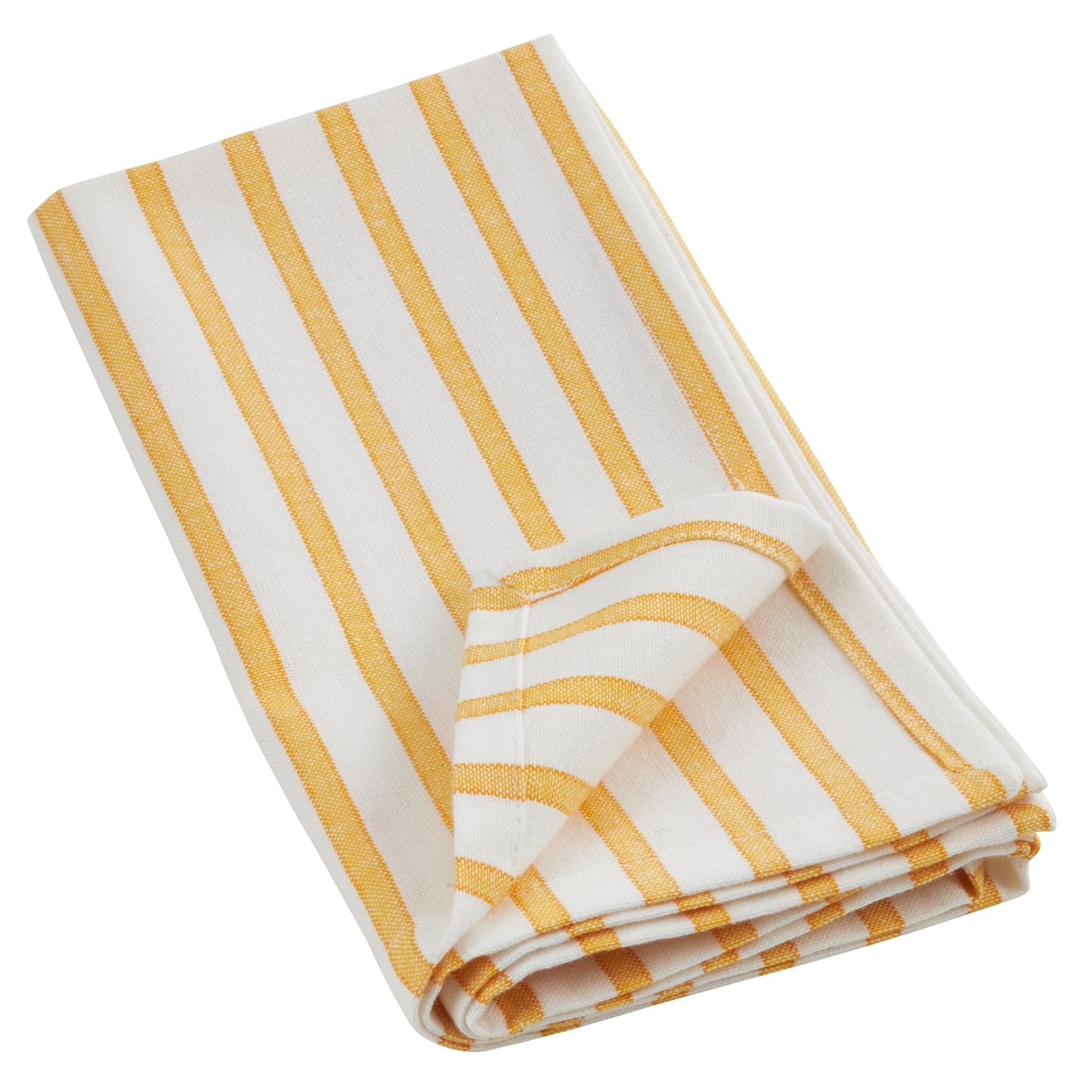 Yellow Striped Design Napkins 100% cotton, 20 Inch Square (4 pcs.)