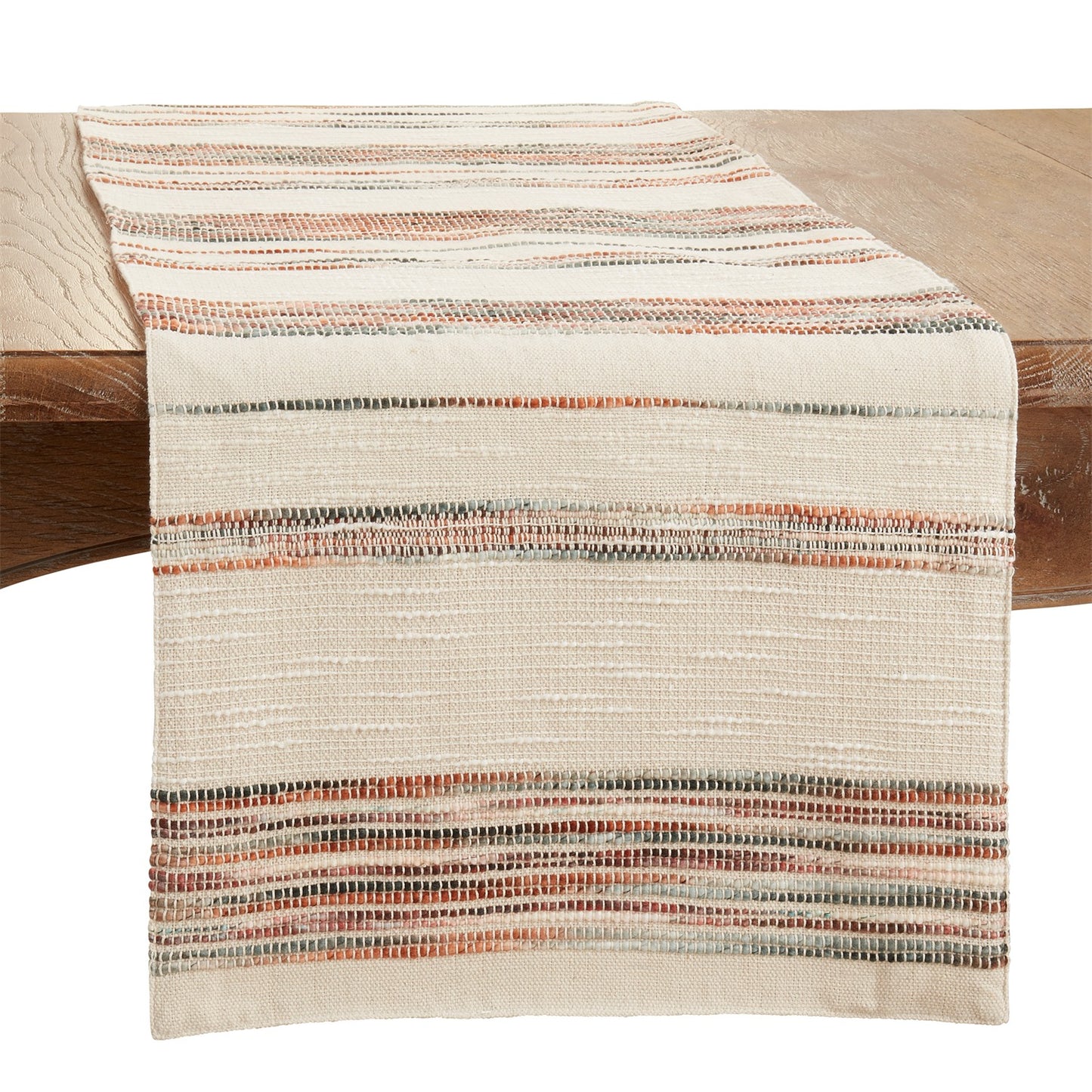 Everyday / All Season Multi Stripe Table Runner, 70% cotton - 30% acrylic