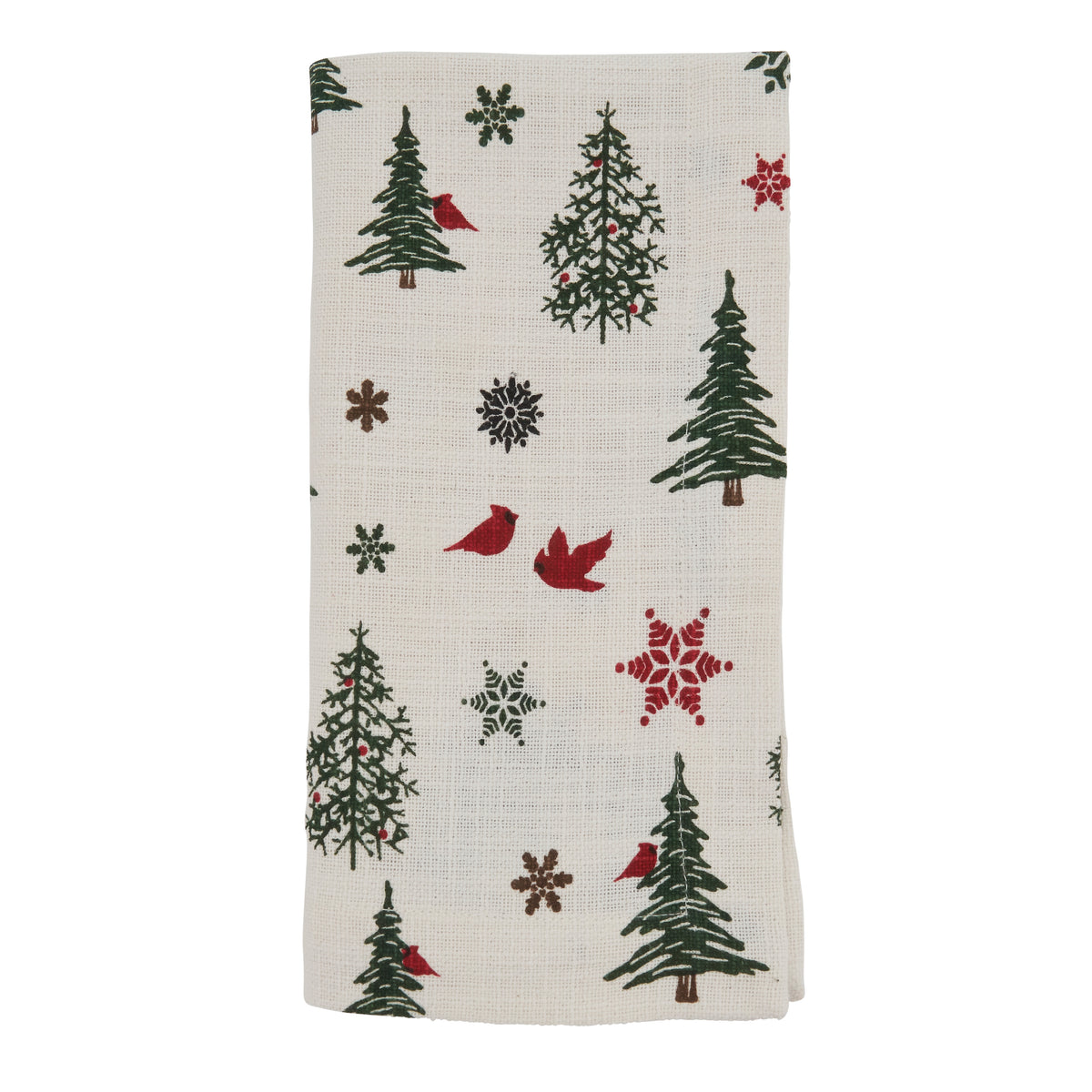 Ivory Christmas Tree Napkins 100% cotton, 20 Inch Square (4 pcs.)