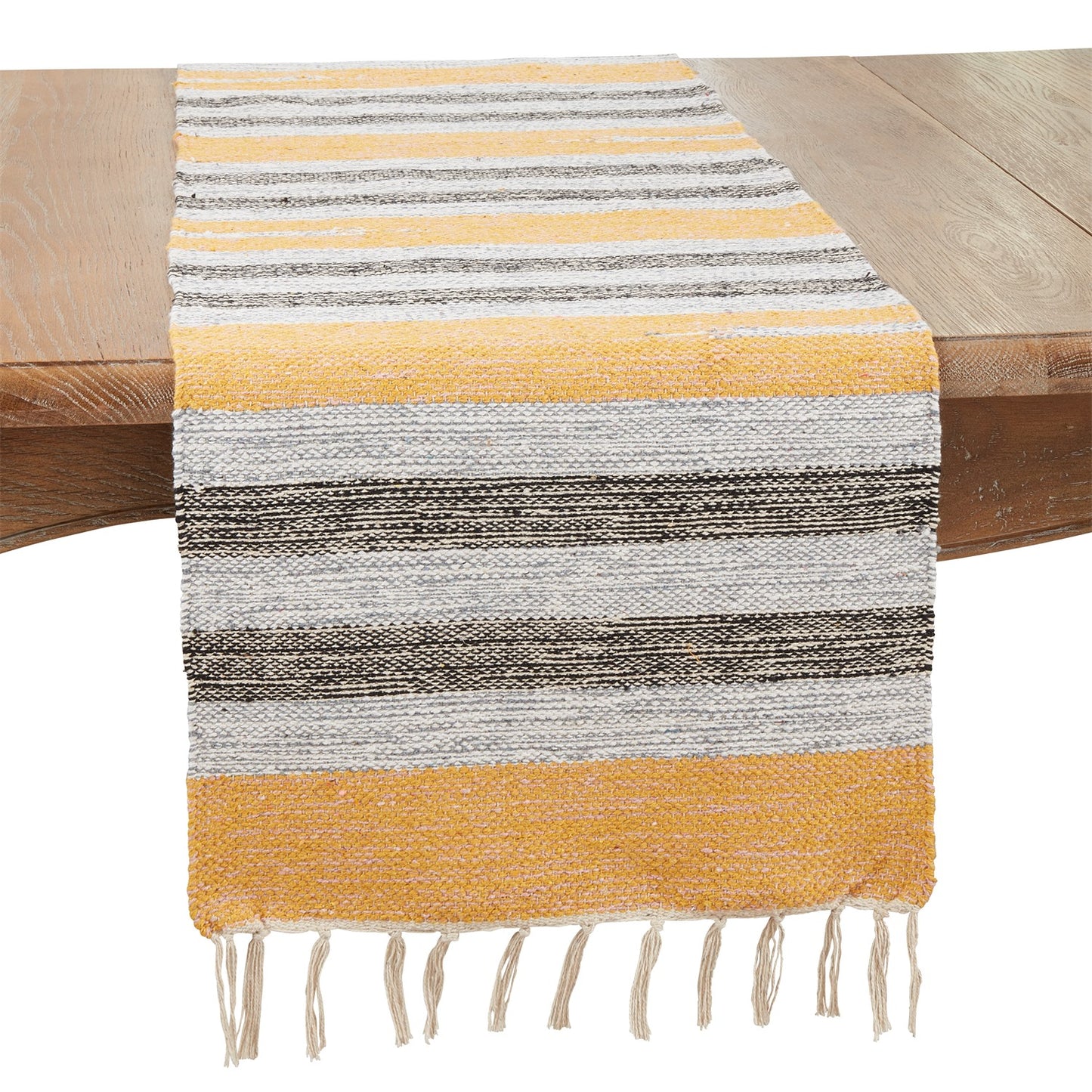 Everyday / All Season Multi Striped Table Runner, 70% cotton - 30% synthetic fibers