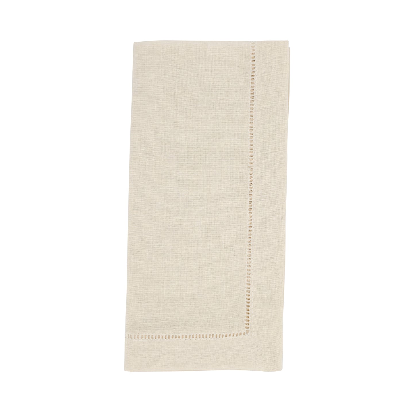Ecru Hemstitched Napkins s 55% linen - 45% cotton, 20 Inch Square (12 pcs.)