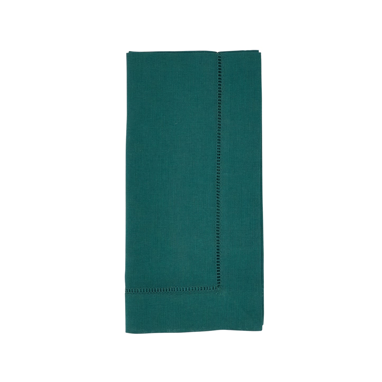 Jasper Green Hemstitched Dinner Napkins 55% linen - 45% cotton, 20 Inch Square (12 pcs.)