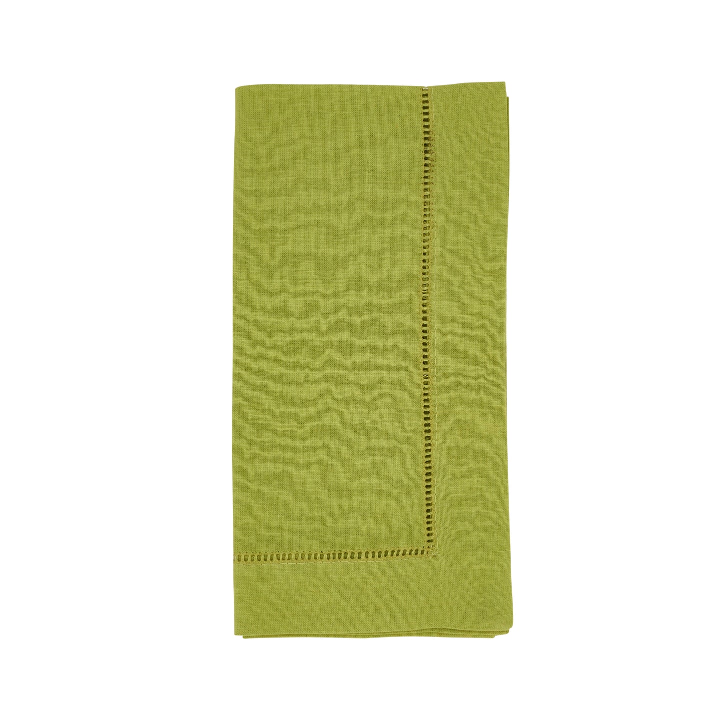 Lime Hemstitched Dinner Napkins 55% linen - 45% cotton, 20 Inch Square (12 pcs.)