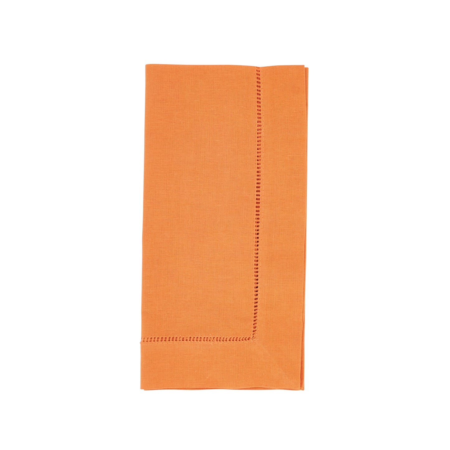 Persimmon Hemstitched Dinner Napkins 55% linen - 45% cotton, 20 Inch Square (12 pcs.)