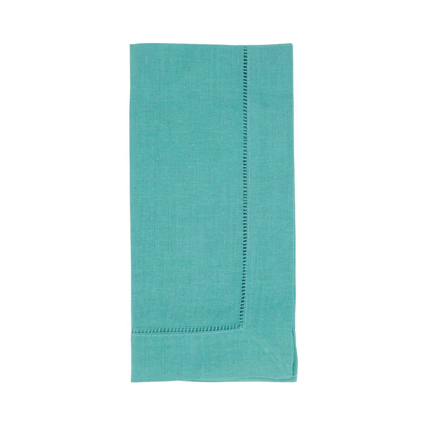 Sea Green Hemstitched Dinner Napkins 55% linen - 45% cotton, 20 Inch Square (12 pcs.)
