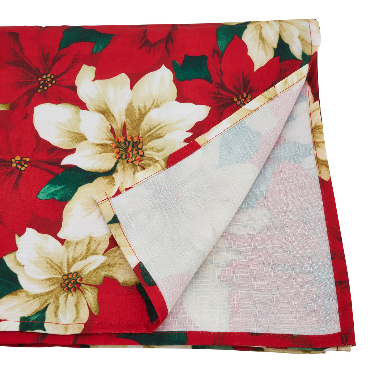 Multi Poinsettia Tablecloth 100% polyester