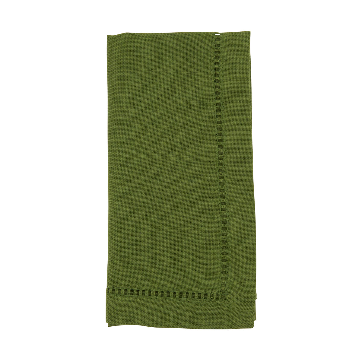 Kiwi Hemstitched Border Dinner Napkins 100% Polyester, 22 Inch Square (12 pcs.)