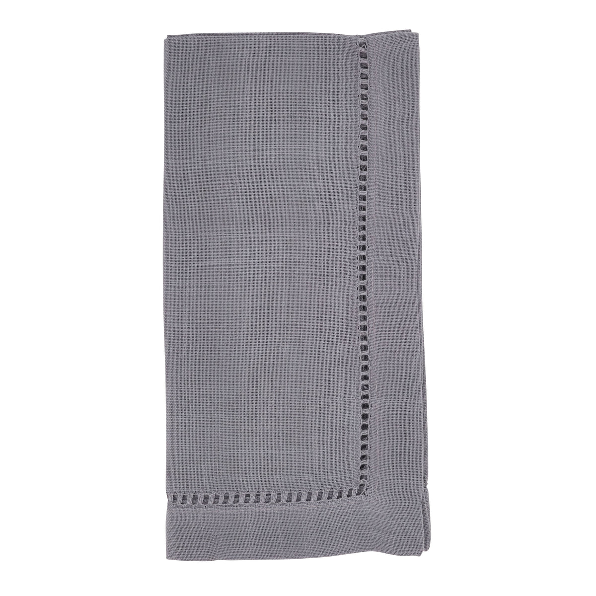 Slate Hemstitched Border Dinner Napkins 100% Polyester, 20 Inch Square (12 pcs.)