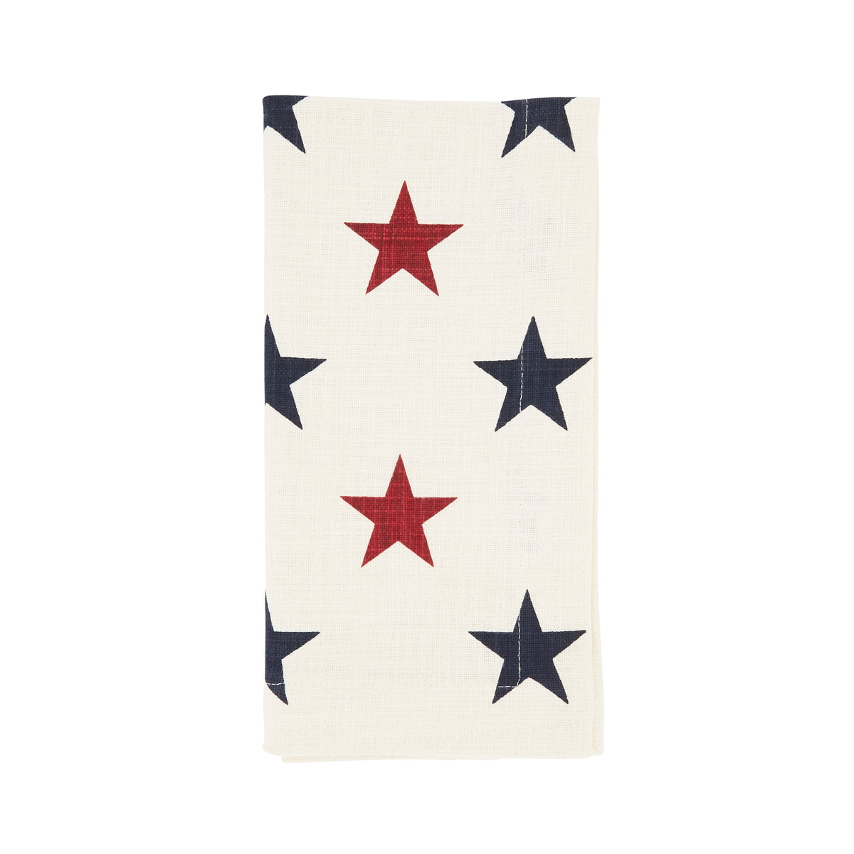 Red/White/Blue Red and Blue Stars Napkins 100% cotton, 20 Inch Square (4 pcs.)