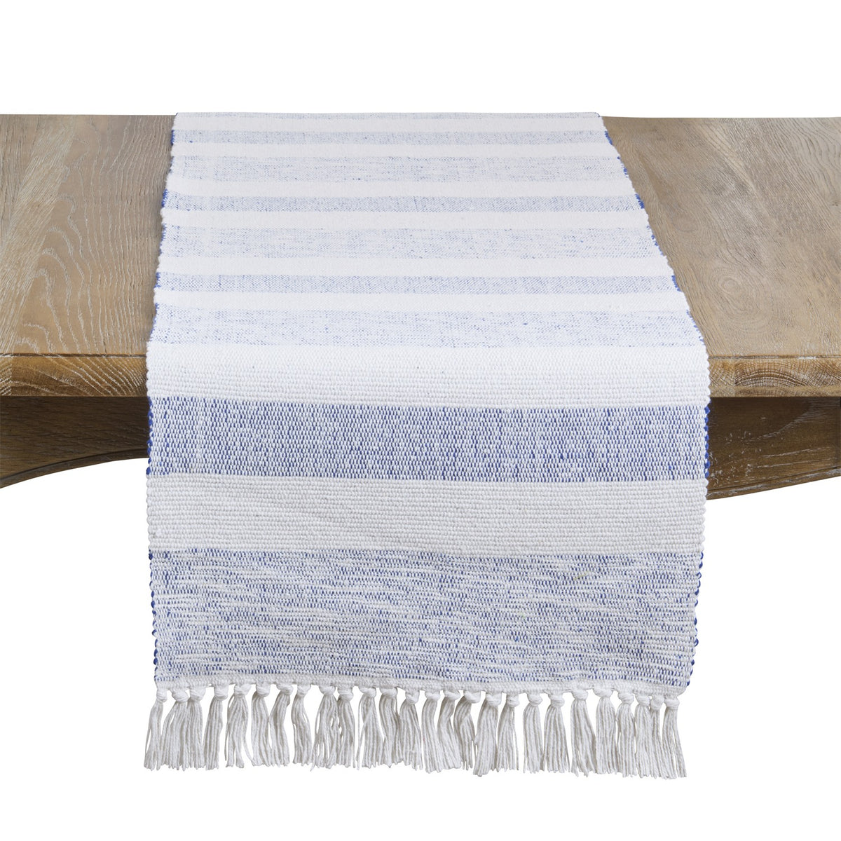 Everyday / All Season Navy Blue Striped Table Runner, 100% cotton