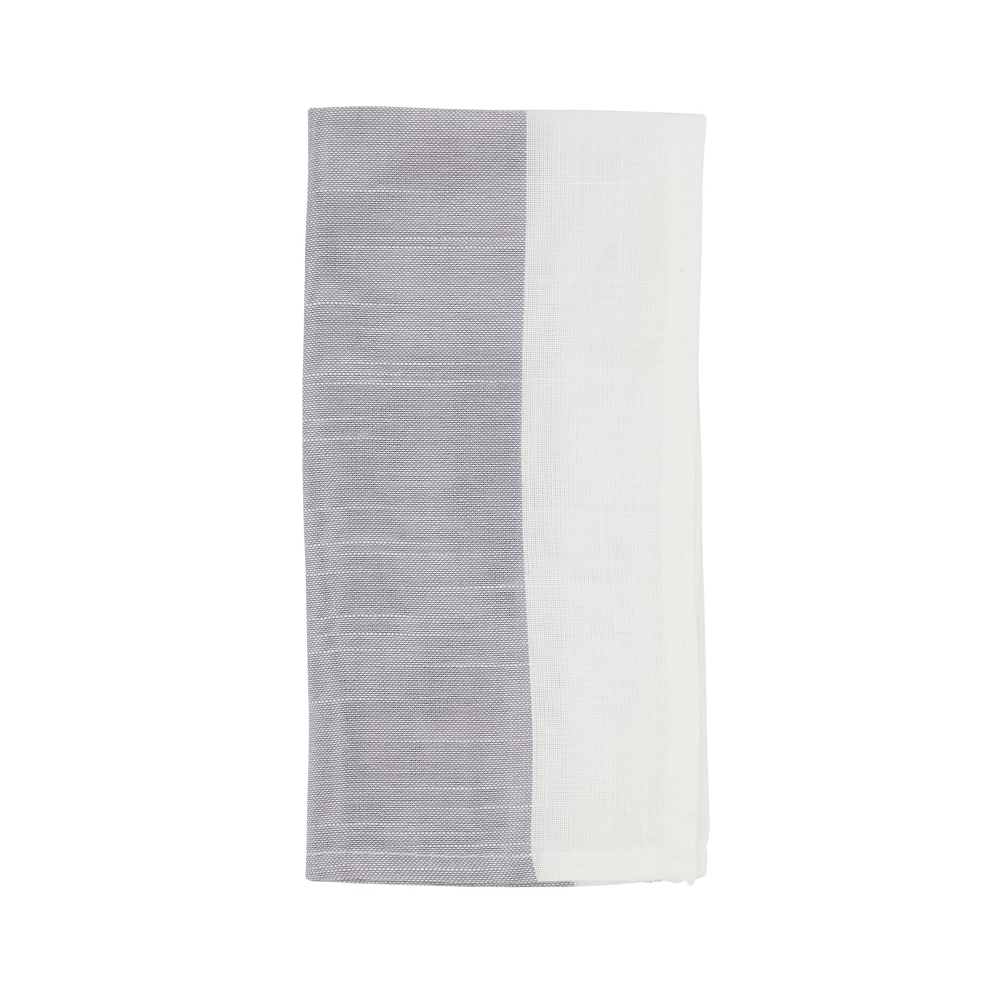 Grey Banded Border Napkins 100% polyester, 20 Inch Square (12 pcs.)