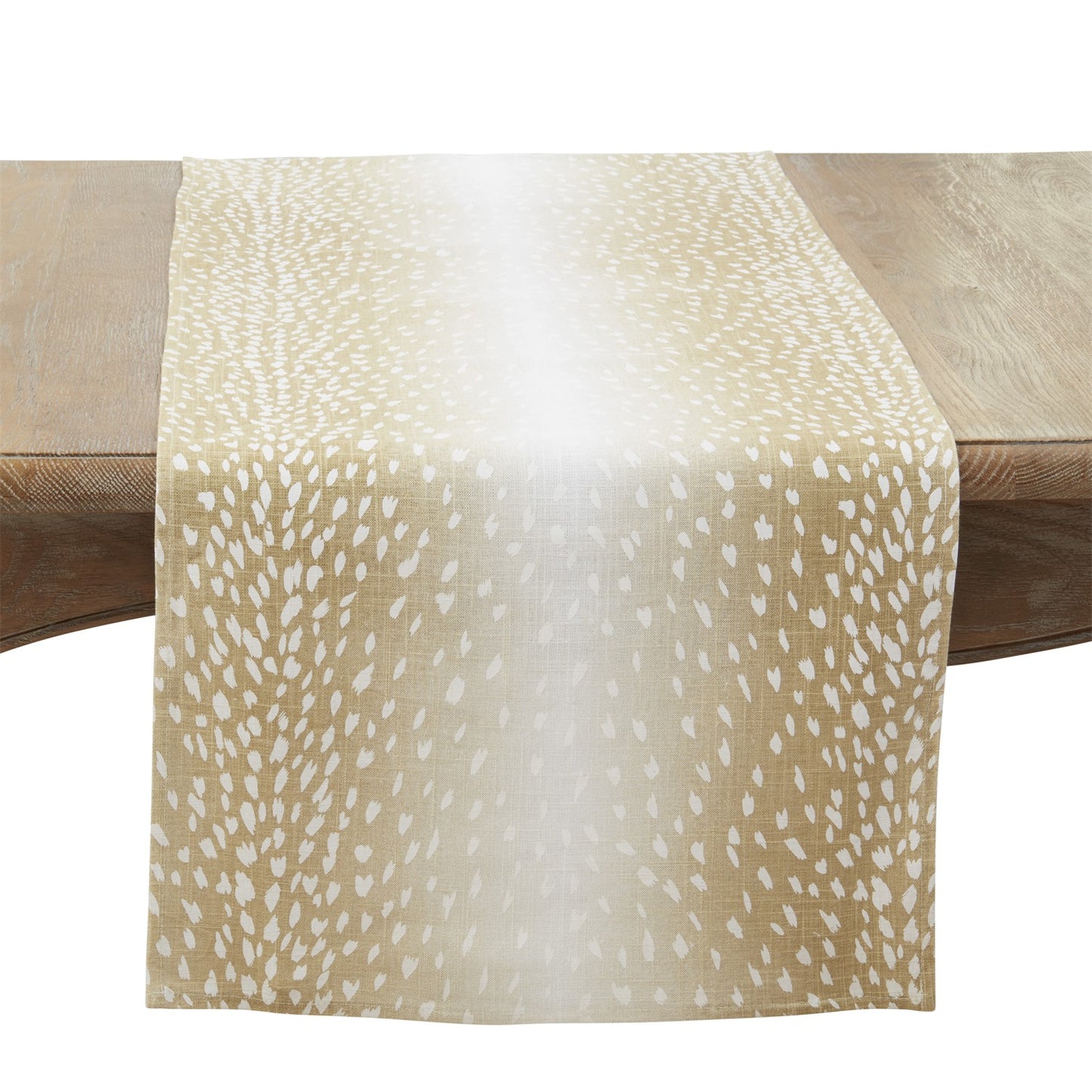 Everyday / All Season Natural Beige Antelope Table Runner, 55% linen - 45% rayon