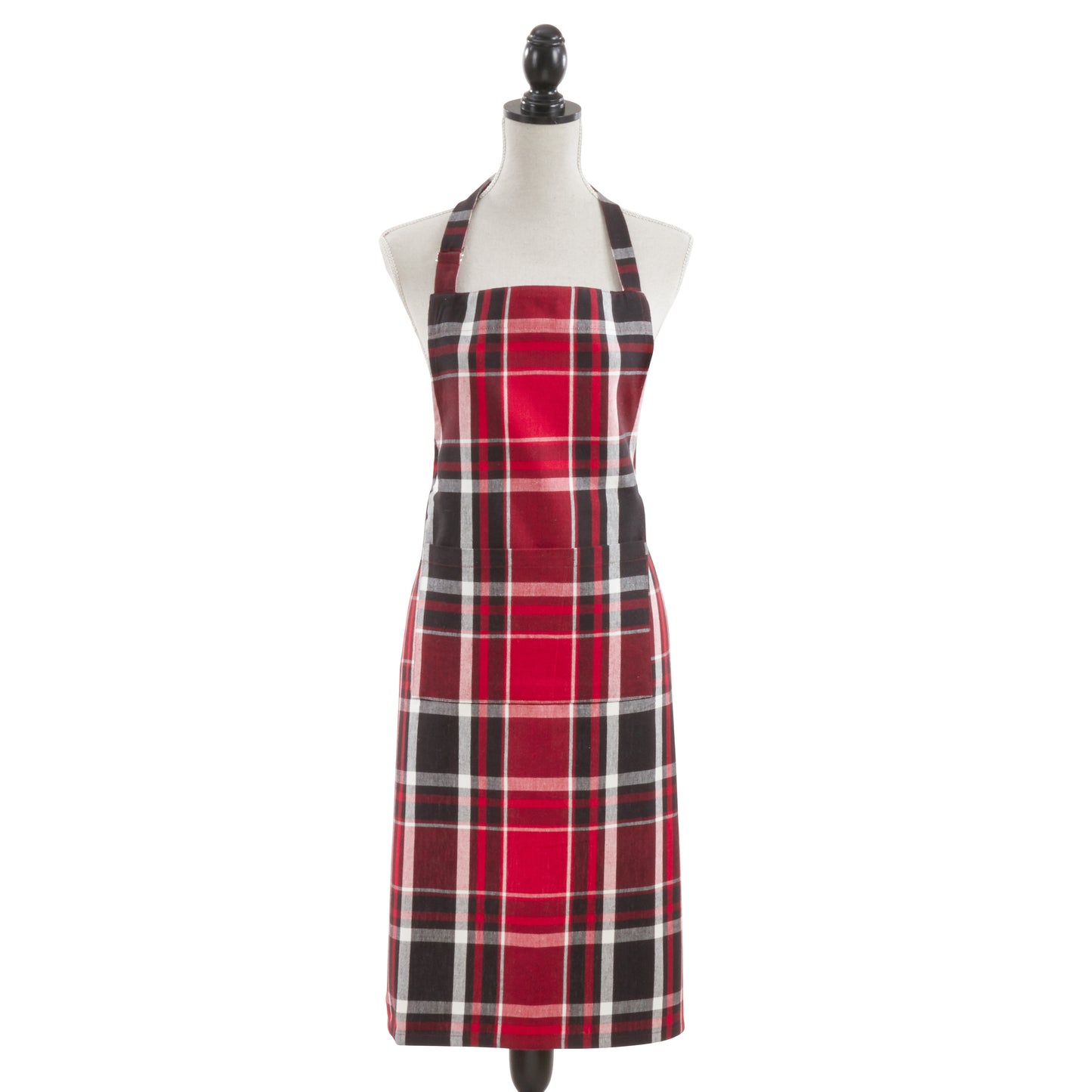 Red Plaid Apron 100% cotton Size: 24" x 36"