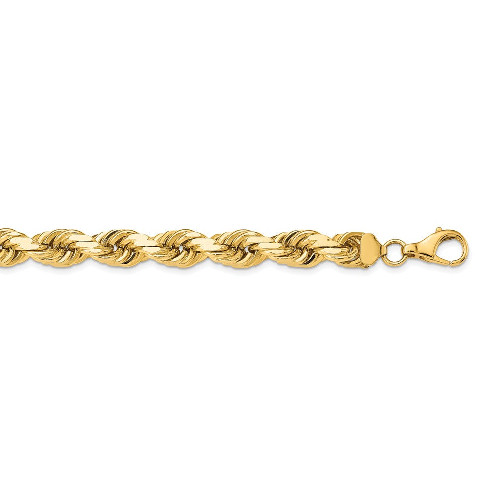 Million Charms 14k Yellow Gold, Necklace Chain, 12mm Diamond-Cut Rope, Chain Length: 28 inches