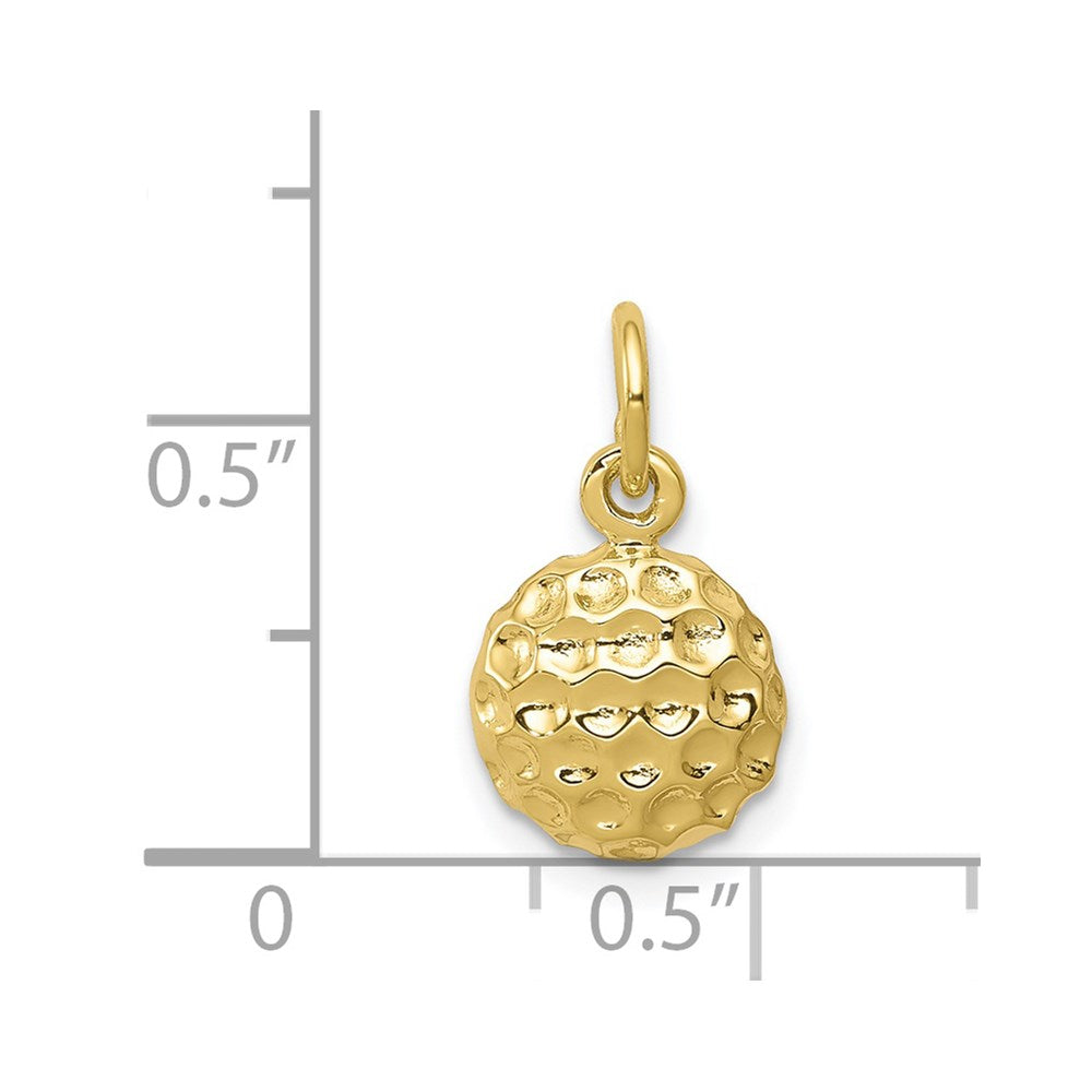 Million Charms 10K Yellow Gold Themed Sports Golf Charm