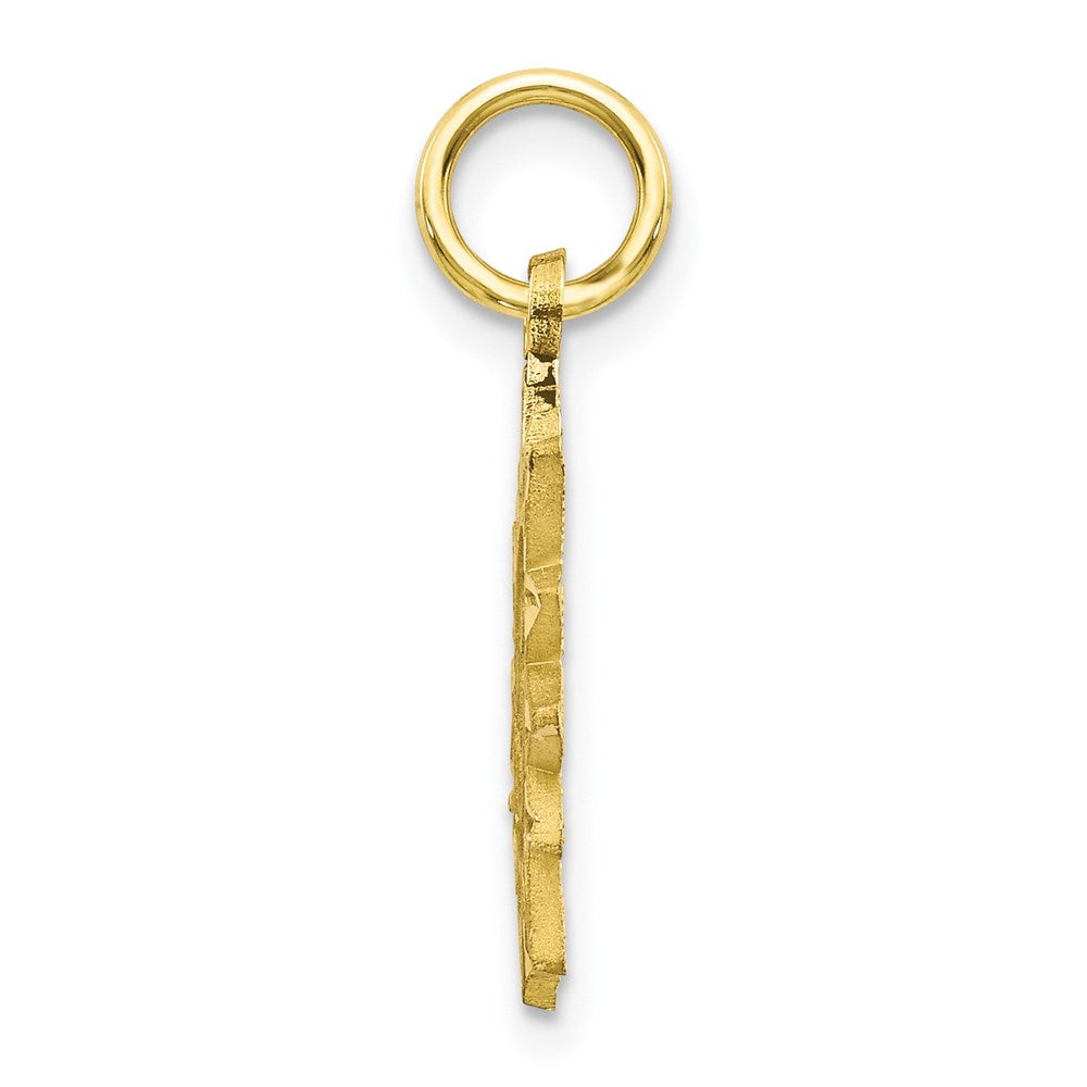 Million Charms 10K Yellow Gold Themed Sun Charm