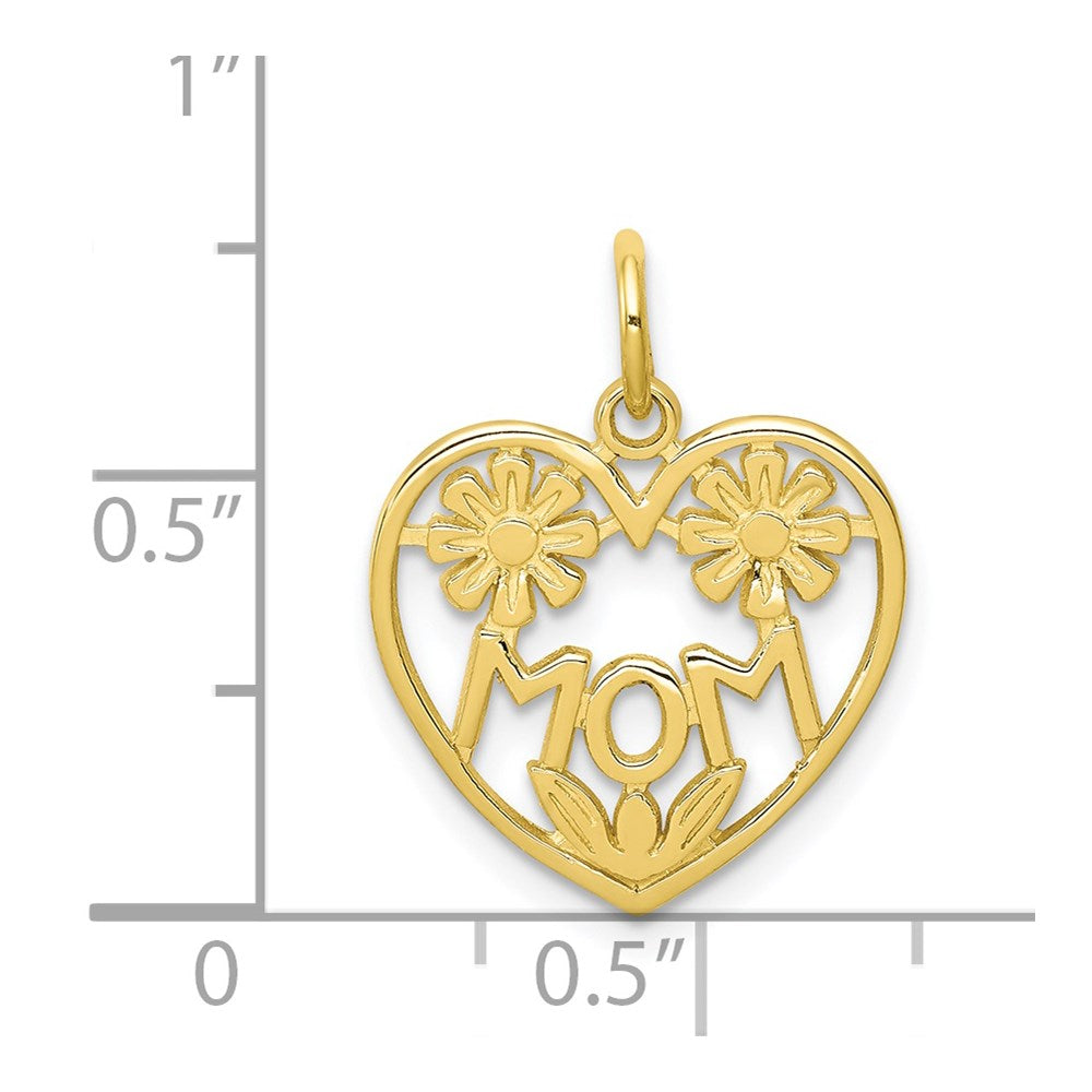 Million Charms 10K Yellow Gold Themed Mom Charm