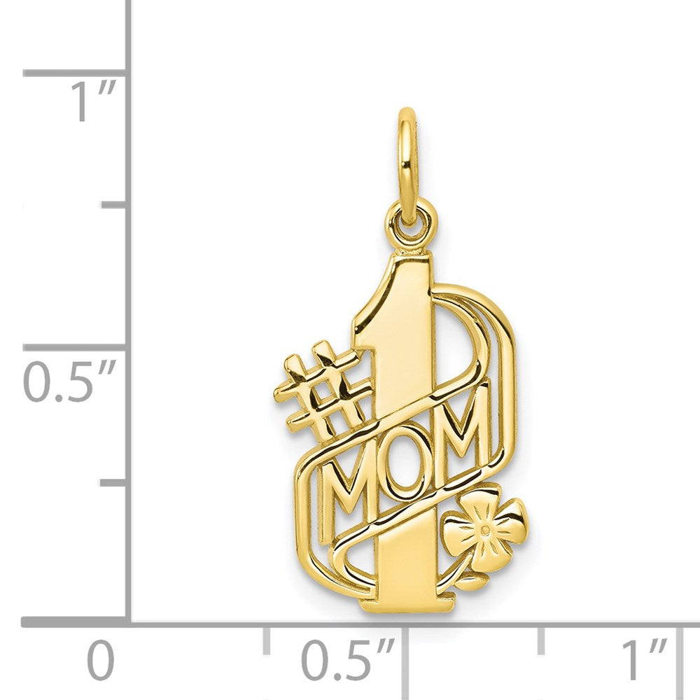 Million Charms 10K Yellow Gold Themed Mom Charm
