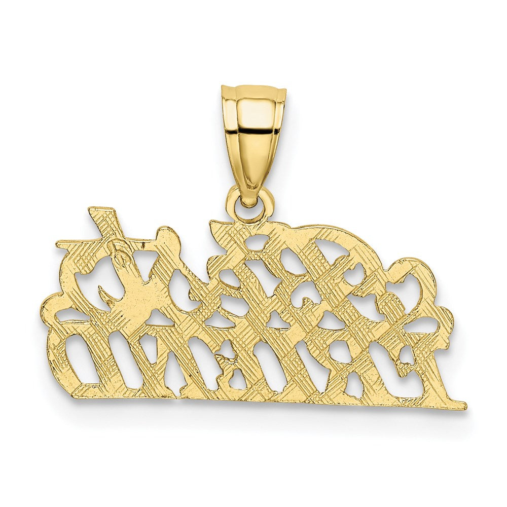 Million Charms 10K Yellow Gold Themed Best Friend Pendant