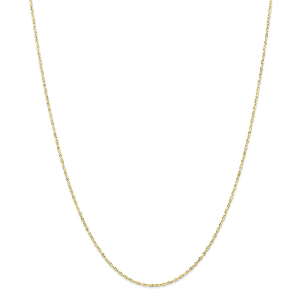 Million Charms 10k Yellow Gold, Necklace Chain, 1.15mm Carded Cable Rope Chain, Chain Length: 16 inches
