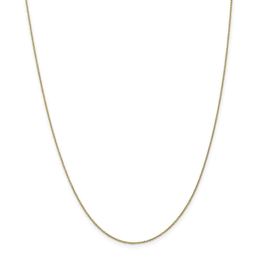 Million Charms 10k Yellow Gold, Necklace Chain, .9mm Cable Chain, Chain Length: 24 inches