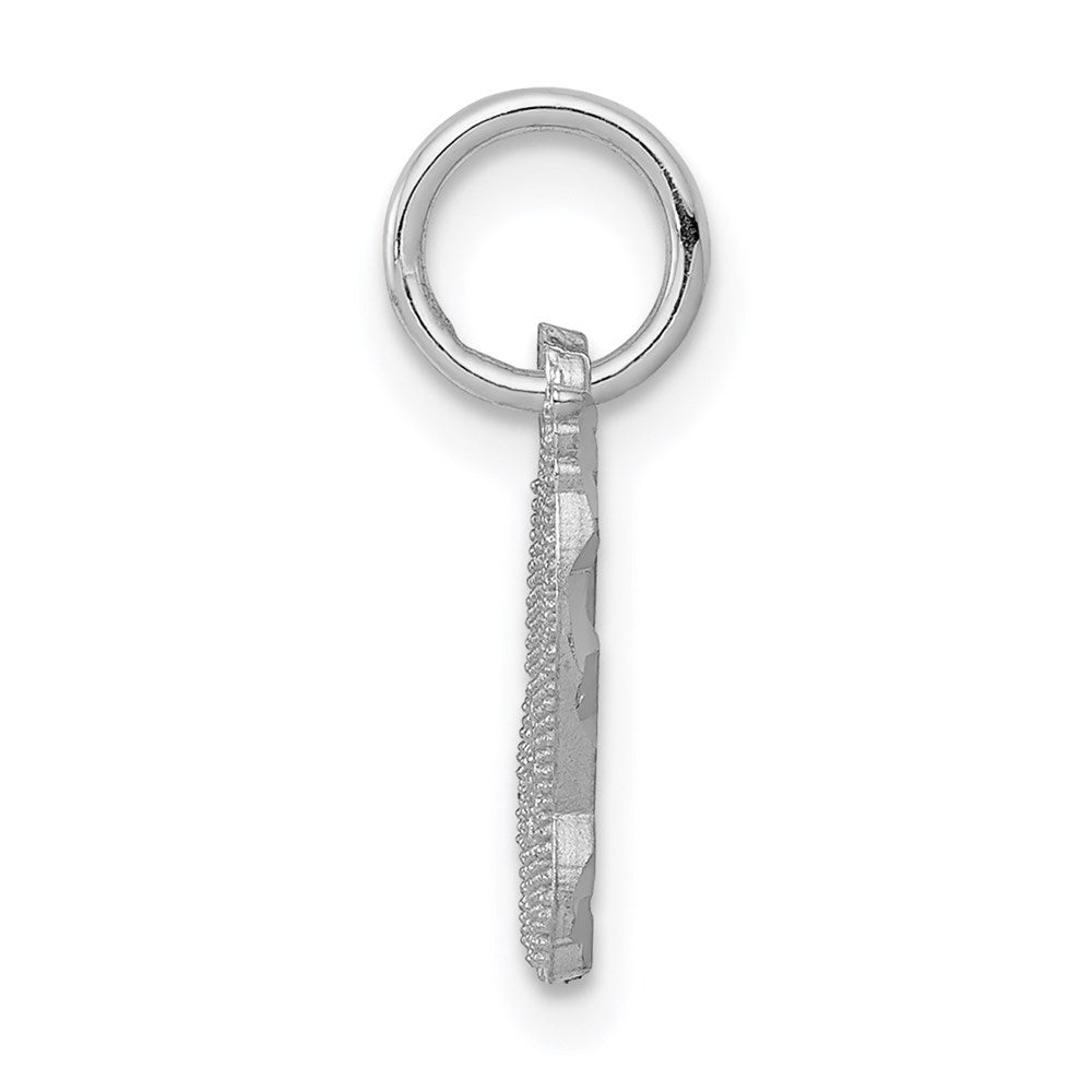 Million Charms 10K White Gold Themed Praying Hands Charm