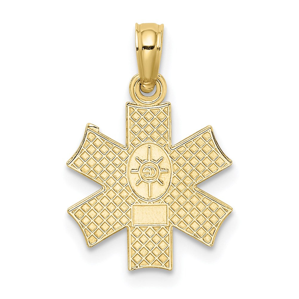 Million Charms 10K Yellow Gold Themed Medical Jewelry Symbol Pendant